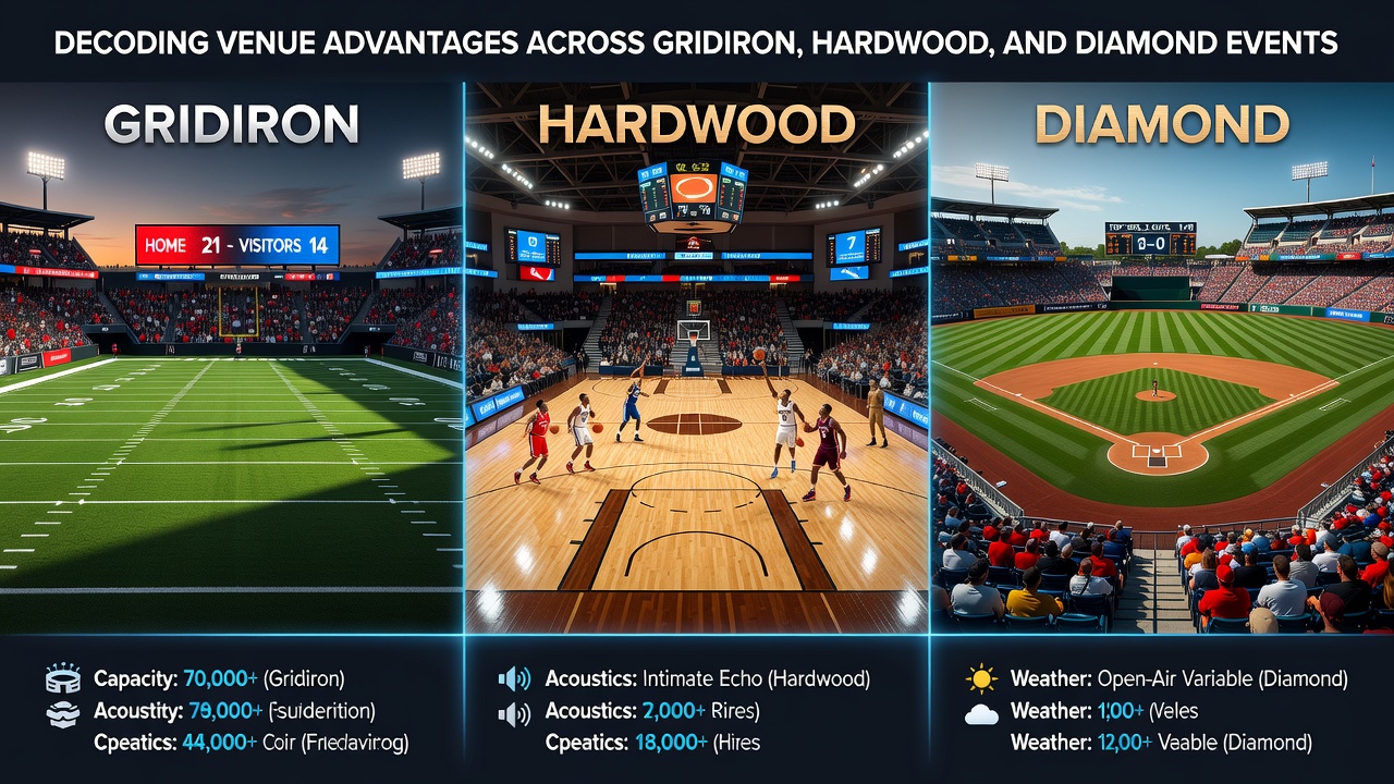Baseball diamond view highlighting outfield dimensions and crowd during evening play