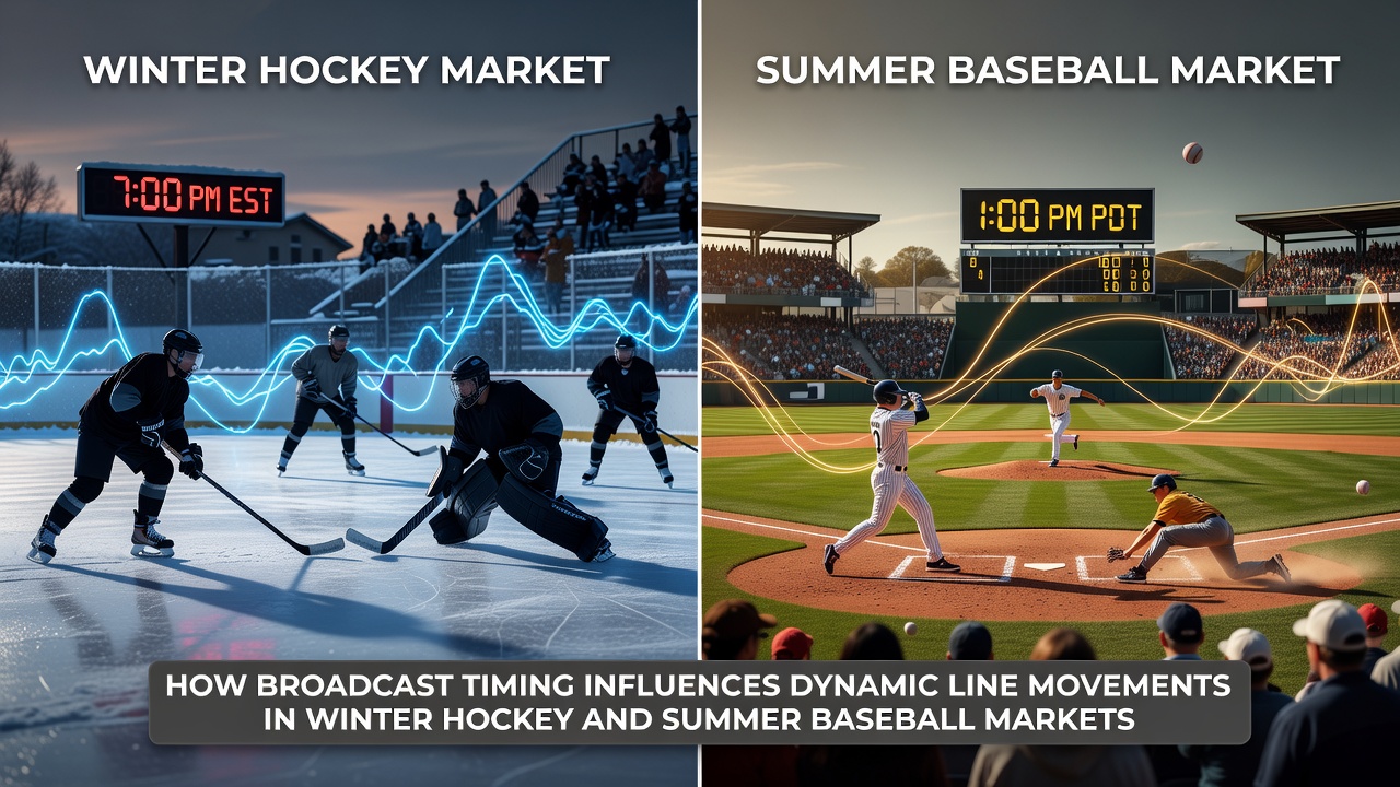 Summer baseball broadcast effects on MLB betting line movements