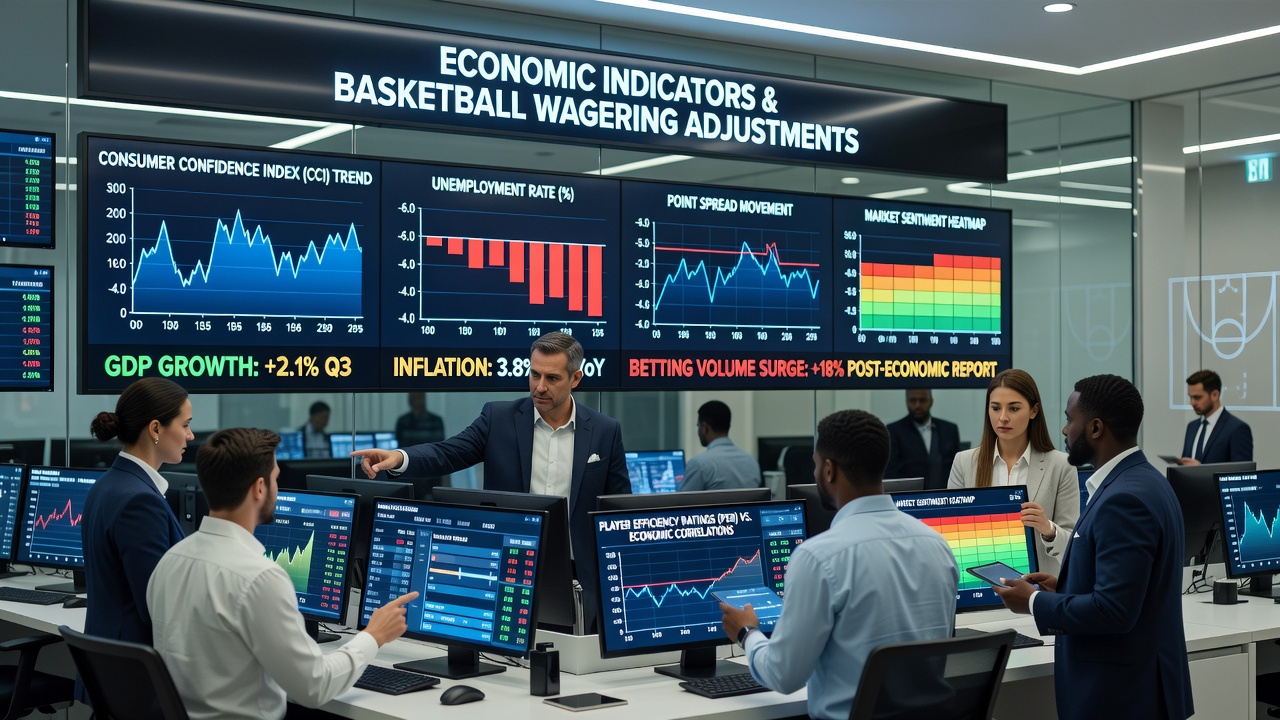 Graph displaying consumer confidence trends against NBA betting volume fluctuations