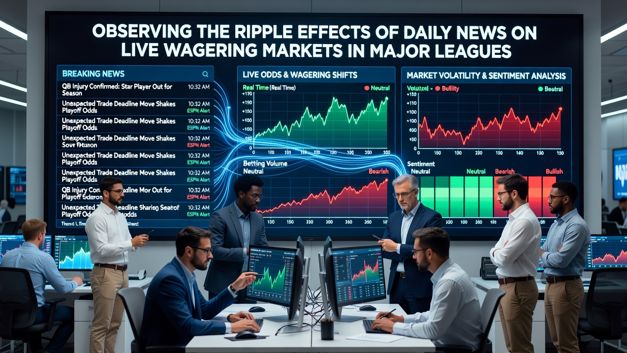 Sportsbook interface displaying rapid changes in live odds after a player injury announcement